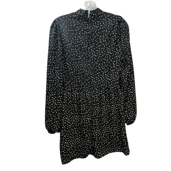 Zara Polka Dot Mini Dress in Black XS NWOT‎ - Picture 2 of 6